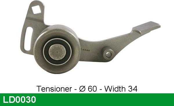LUCAS LD0030 - Tensioner Pulley, timing belt autospares.lv