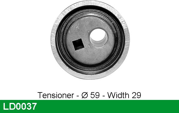 LUCAS LD0037 - Tensioner Pulley, timing belt autospares.lv