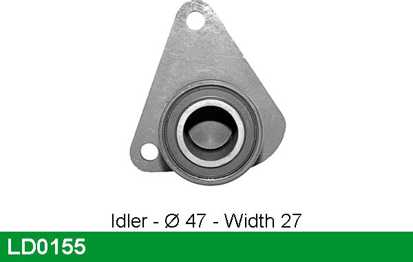 LUCAS LD0155 - Tensioner Pulley, timing belt autospares.lv