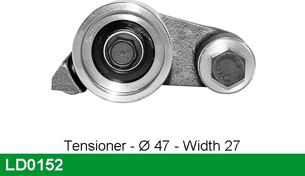 LUCAS LD0152 - Tensioner Pulley, timing belt autospares.lv