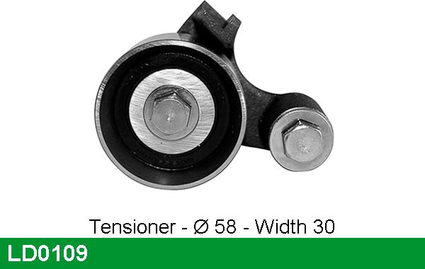 LUCAS LD0109 - Tensioner Pulley, timing belt autospares.lv