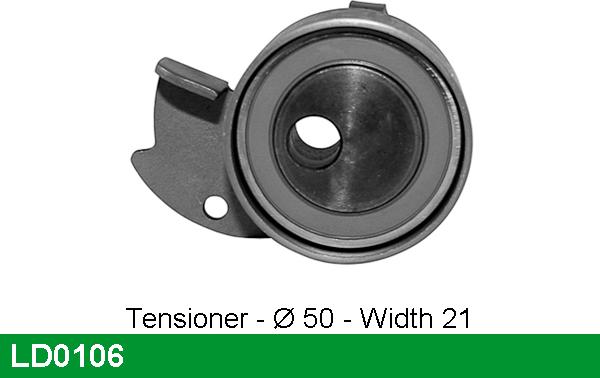 LUCAS LD0106 - Tensioner Pulley, timing belt autospares.lv