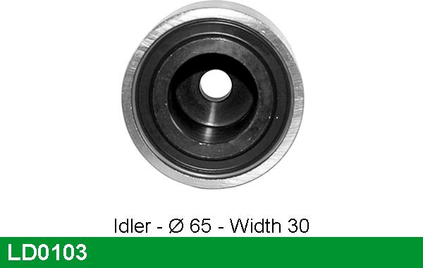 LUCAS LD0103 - Tensioner Pulley, timing belt autospares.lv
