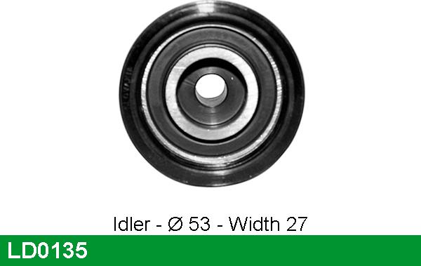 LUCAS LD0135 - Tensioner Pulley, timing belt autospares.lv