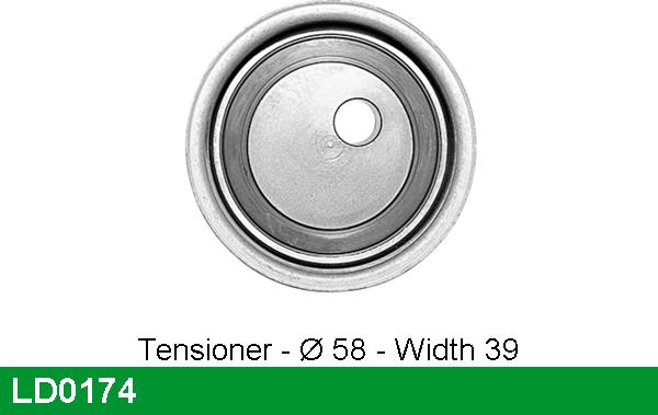 LUCAS LD0174 - Tensioner Pulley, timing belt autospares.lv