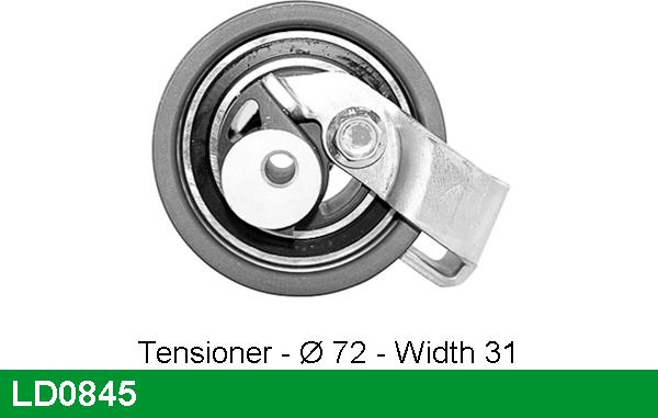 LUCAS LD0845 - Tensioner Pulley, timing belt autospares.lv
