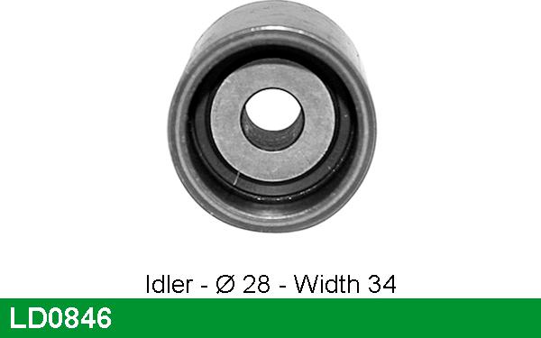 LUCAS LD0846 - Tensioner Pulley, timing belt autospares.lv