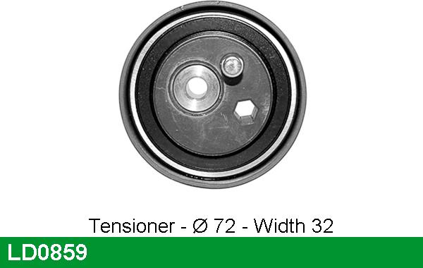 LUCAS LD0859 - Tensioner Pulley, timing belt autospares.lv