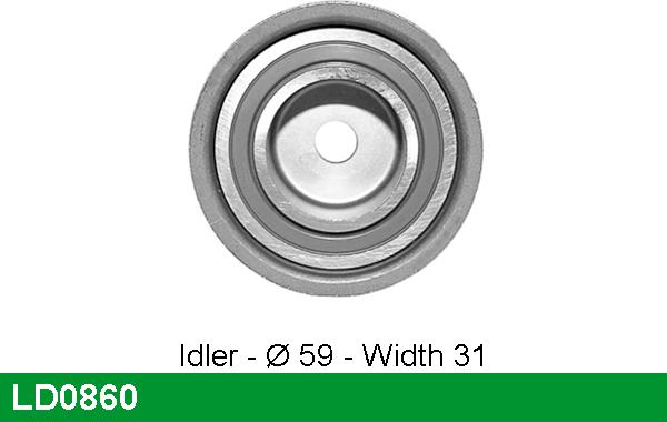 LUCAS LD0860 - Tensioner Pulley, timing belt autospares.lv