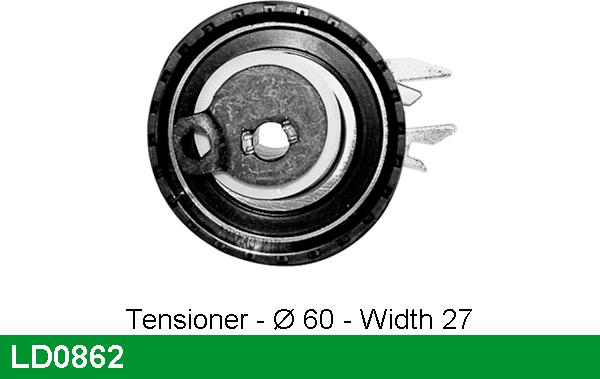 LUCAS LD0862 - Tensioner Pulley, timing belt autospares.lv