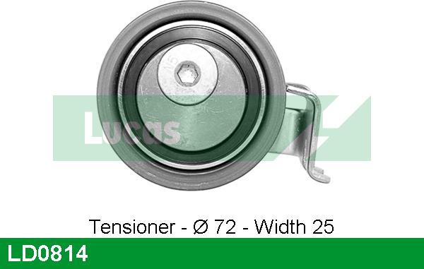 LUCAS LD0814 - Tensioner Pulley, timing belt autospares.lv