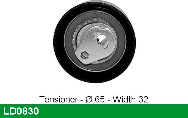 LUCAS LD0830 - Tensioner Pulley, timing belt autospares.lv