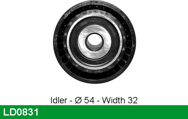 LUCAS LD0831 - Tensioner Pulley, timing belt autospares.lv