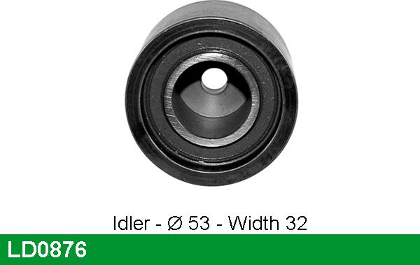 LUCAS LD0876 - Tensioner Pulley, timing belt autospares.lv