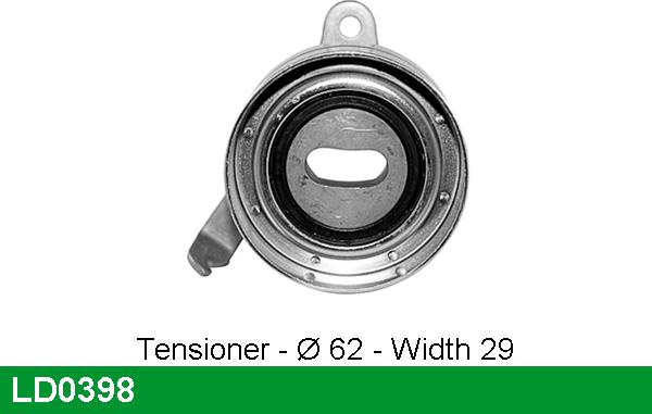 LUCAS LD0398 - Tensioner Pulley, timing belt autospares.lv