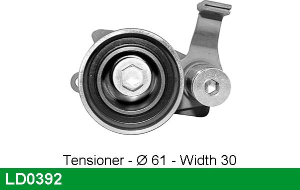 LUCAS LD0392 - Tensioner Pulley, timing belt autospares.lv