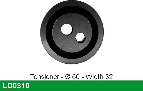 LUCAS LD0310 - Tensioner Pulley, timing belt autospares.lv