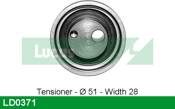 LUCAS LD0371 - Tensioner Pulley, timing belt autospares.lv