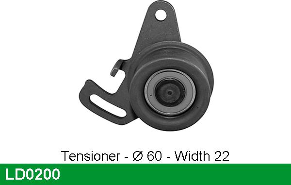 LUCAS LD0200 - Tensioner Pulley, timing belt autospares.lv