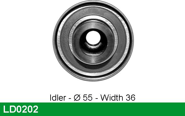 LUCAS LD0202 - Tensioner Pulley, timing belt autospares.lv