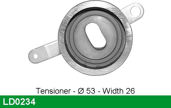 LUCAS LD0234 - Tensioner Pulley, timing belt autospares.lv