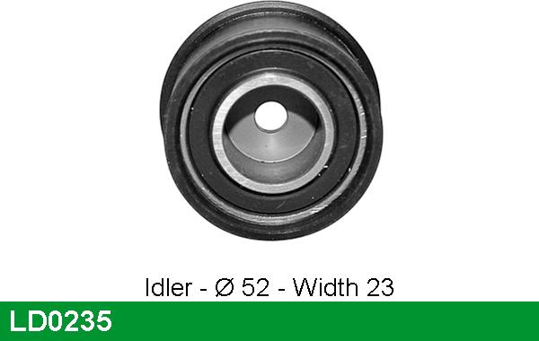 LUCAS LD0235 - Tensioner Pulley, timing belt autospares.lv