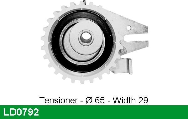 LUCAS LD0792 - Tensioner Pulley, timing belt autospares.lv