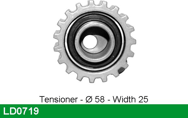 LUCAS LD0719 - Tensioner Pulley, timing belt autospares.lv