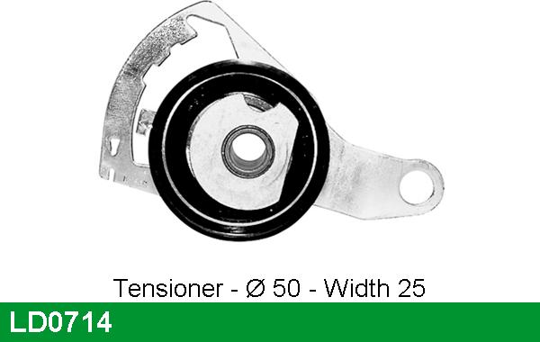 LUCAS LD0714 - Tensioner Pulley, timing belt autospares.lv