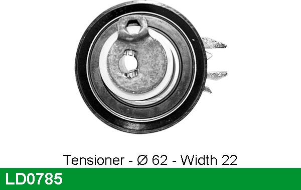 LUCAS LD0785 - Tensioner Pulley, timing belt autospares.lv