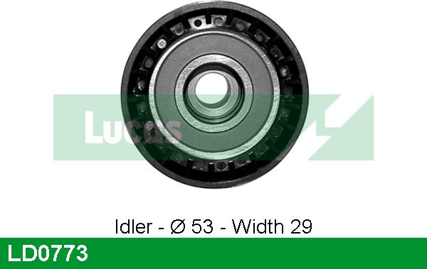 LUCAS LD0773 - Tensioner Pulley, timing belt autospares.lv