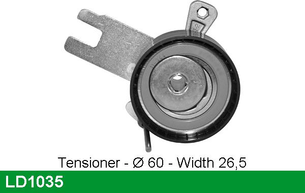 LUCAS LD1035 - Tensioner Pulley, timing belt autospares.lv