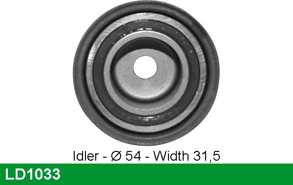 LUCAS LD1033 - Tensioner Pulley, timing belt autospares.lv
