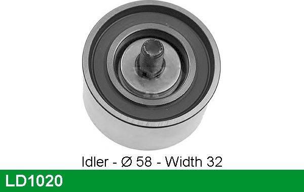 LUCAS LD1020 - Tensioner Pulley, timing belt autospares.lv