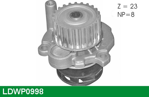 LUCAS LDWP0998 - Water Pump autospares.lv