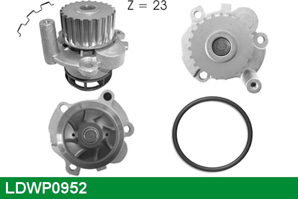 LUCAS LDWP0952 - Water Pump autospares.lv