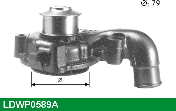 LUCAS LDWP0589A - Water Pump autospares.lv