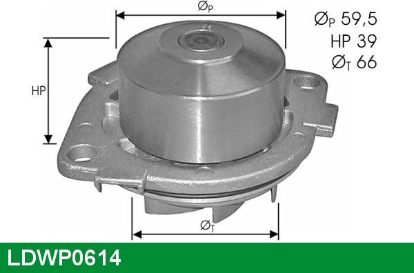 LUCAS LDWP0614 - Water Pump autospares.lv