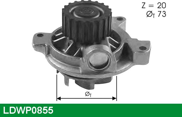 LUCAS LDWP0855 - Water Pump autospares.lv