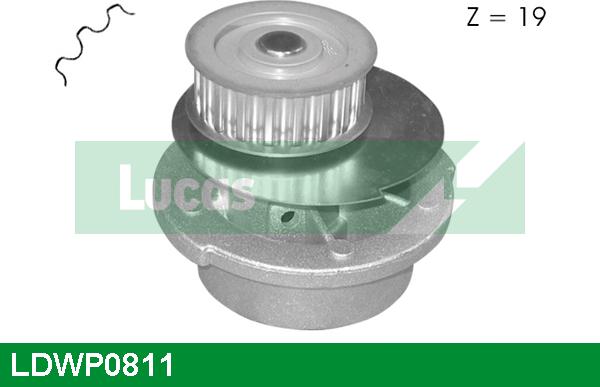 LUCAS LDWP0811 - Water Pump autospares.lv