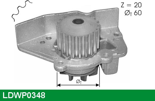 LUCAS LDWP0348 - Water Pump autospares.lv