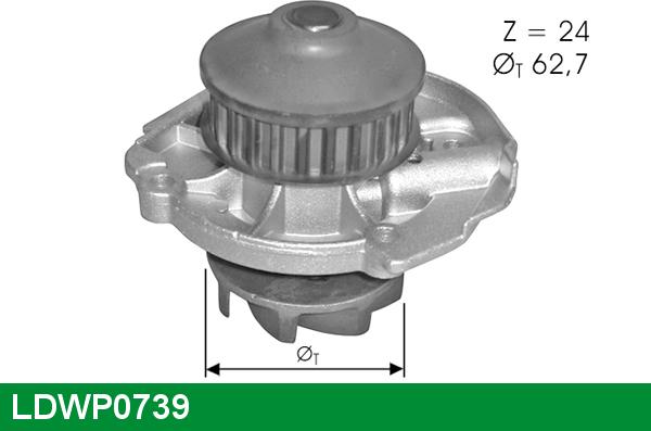 LUCAS LDWP0739 - Water Pump autospares.lv