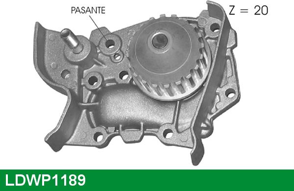 LUCAS LDWP1189 - Water Pump autospares.lv