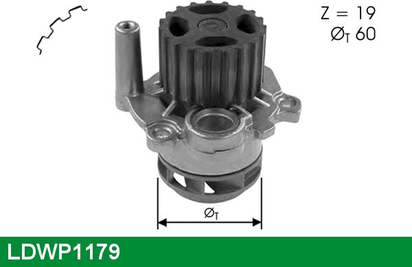 LUCAS LDWP1179 - Water Pump autospares.lv