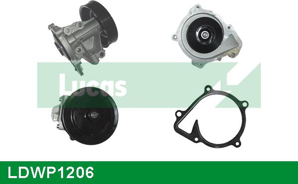 LUCAS LDWP1206 - Water Pump autospares.lv