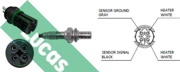 LUCAS LEB4065 - Lambda Sensor autospares.lv