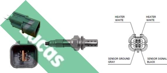 LUCAS LEB5414 - Lambda Sensor autospares.lv