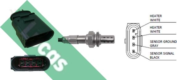 LUCAS LEB5062 - Lambda Sensor autospares.lv