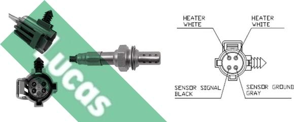 LUCAS LEB5125 - Lambda Sensor autospares.lv