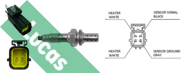 LUCAS LEB849 - Lambda Sensor autospares.lv